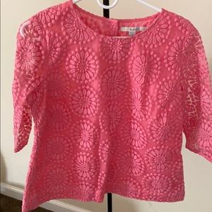 Boden embroidered lace top size 8